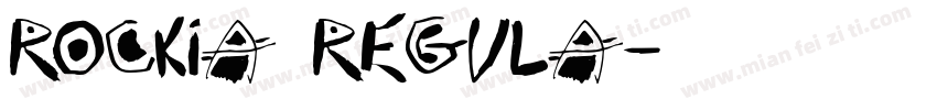 Rockia Regula字体转换